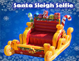 Giant Santa Sleigh Photo Booth